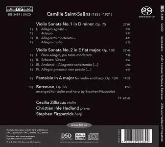 Cecilia Zilliacus, Christian Ihle Hadland, Stephen Fitzpatrick - Camille Saint-Saëns: Violin Sonatas (2022)