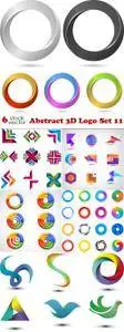 Vectors - Abstract 3D Logo Set 11