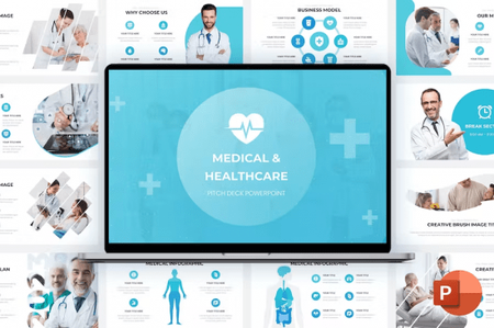 Medical and Healthcare PowerPoint Pitch Deck LHNLEBS