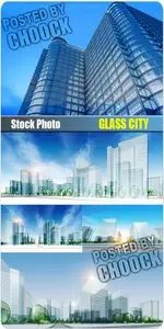Glass city - Stock Photo