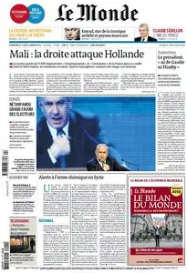 Le Monde et Suppléments du Dimanche 20 et Lundi 21 Janvier 2013