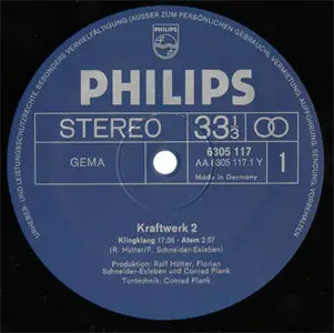 Kraftwerk - Kraftwerk 2 (Philips 6305 117) (GER 1972) (Vinyl 24-96 & 16-44.1)