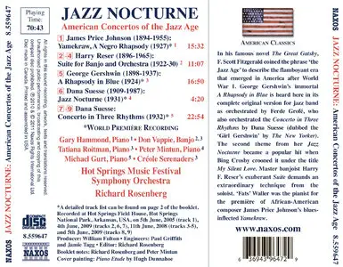Jazz Nocturne - American Concertos of the Jazz Age: Johnson, Reser, Gershwin, Suesse (2011)