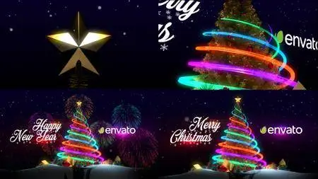 Christmas Tree & New Year Greetings - Project for After Efects (VideoHive)