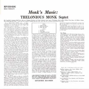 Thelonious Monk - Monk's Music (1957) {OJC Remasters Complete Series rel 2011, item 11of33}