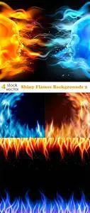 Vectors - Shiny Flames Backgrounds 2