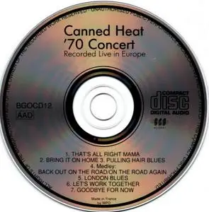 Canned Heat - '70 Concert: Live In Europe (1970) {Reissue}