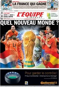 L'Équipe - 11 July 2010