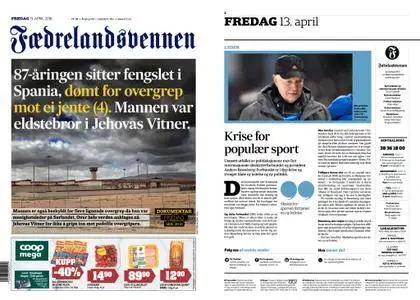 Fædrelandsvennen – 13. april 2018