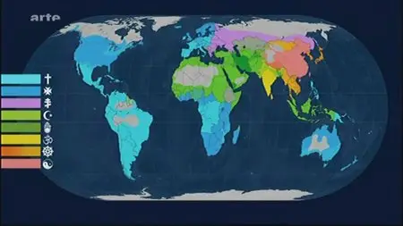 (Arte) Le dessous des cartes : Cartographie mondiale des religions (2011)