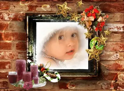 Frame for Photoshop - Cristmas window