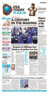 USA Today  November 03 2016