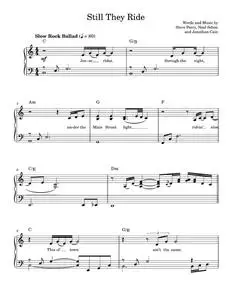 Still They Ride - Journey, Steve Perry (Easy Piano)