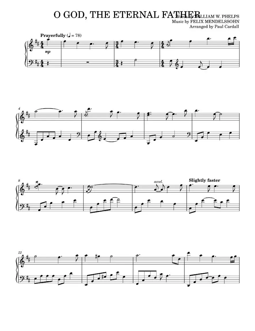 O God, The Eternal Father – Church Of Jesus Christ (Piano Solo)