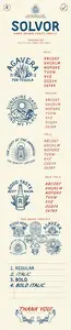SOLVOR - Thin Hand Drawn Serif Font Family +Extra Badges
