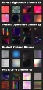 Cinema FX Textures Pack - 36 Overlays for Photoshop