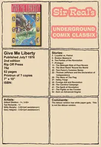 Give Me Liberty 1976 2nd Edition Rip Off Press Sir Real