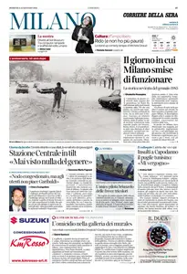 Corriere della Sera Milano - 12 Gennaio 2025