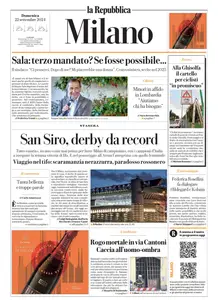 la Repubblica Milano - 22 Settembre 2024