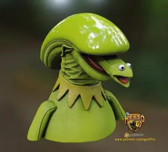 Hex3D - Kermit Xeno Morph