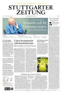 Stuttgarter Zeitung Stadtausgabe (Lokalteil Stuttgart Innenstadt) - 28. September 2017