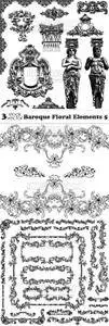 Vectors - Baroque Floral Elements 5