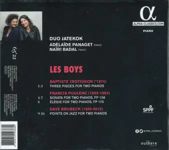 Duo Jatekok - Les Boys: Poulenc, Trotignon, Brubeck (2017)