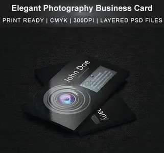 GraphicRiver Elegant Photography Business Card