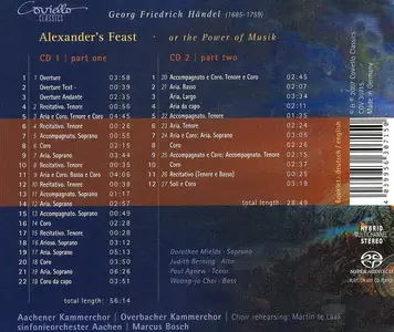 Marcus Bosch, Sinfonieorchester Aachen, Aachener Kammerchor - George Frideric Handel: Alexander's Feast (2007)