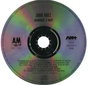 Joan Baez - Diamonds And Rust (1975) [1990, A&M 393233-2] Repost