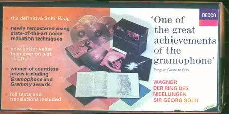 Wagner - Wiener Philharmoniker, Solti - Der Ring des Nibelungen [1997, Decca # 455 555-2] {14CD-Box} [RE-UP]
