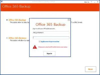 Office 365 Backup 1.0