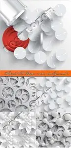 Abstract 3D Paper vector background 8