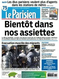 Le Parisien + Journal de Paris du Mardi 9 Juin 2015