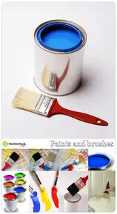 Paints and brushes