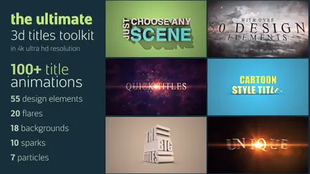 Ultimate 3D Titles Toolkit - Project for After Effects (VideoHive)