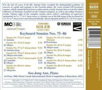 Antonio Soler (1729-1783) - Keyboard Sonatas Nos. 75-86 - Soo-Jung Ann (2018) {Naxos 8.573863 Digital Download}