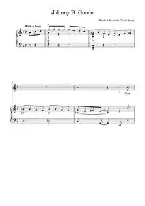 Johnny B. Goode - Chuck Berry (Piano-Vocal-Guitar)