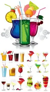 Cocktails - Vector Graphic