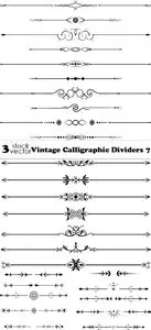 Vectors - Vintage Calligraphic Dividers 7