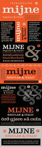 Mijne font