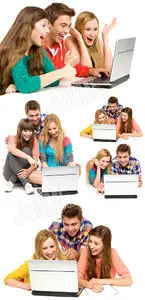Young people & laptop