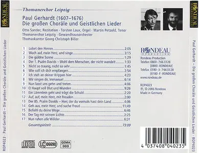 Gerhardt - Thomanerchor Leipzig - Die großen Choräle und Geistlichen Lieder (2006)