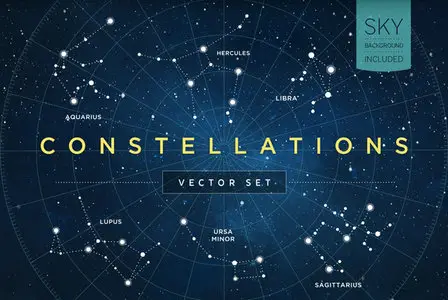 CreativeMarket - Constellations Vector Set