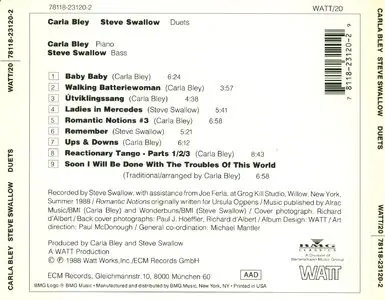 Carla Bley & Steve Swallow - Duets (1988)