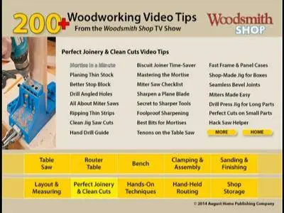 Woodsmith Shop 200+ Woodworking Video Tips & Techniques DVD