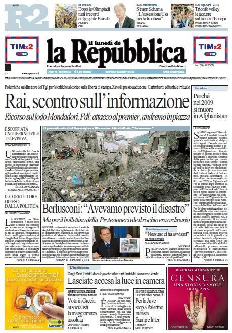 La Repubblica (05-10-09)