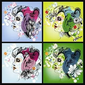 Vector stock - Portrait Woman 