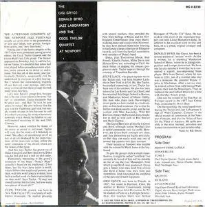The Gigi Gryce/Donald Byrd Jazz Laboratory & The Cecil Taylor Quartet - At Newport (1957) {2002 Verve Music Group} **[RE-UP]**