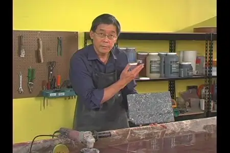 Concrete Countertops DIY featuring Fu-Tung Cheng